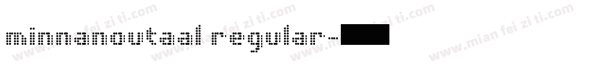 minnanoutaal regular字体转换